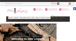 Desktop Screenshot of 24hr-lingerie.com.au